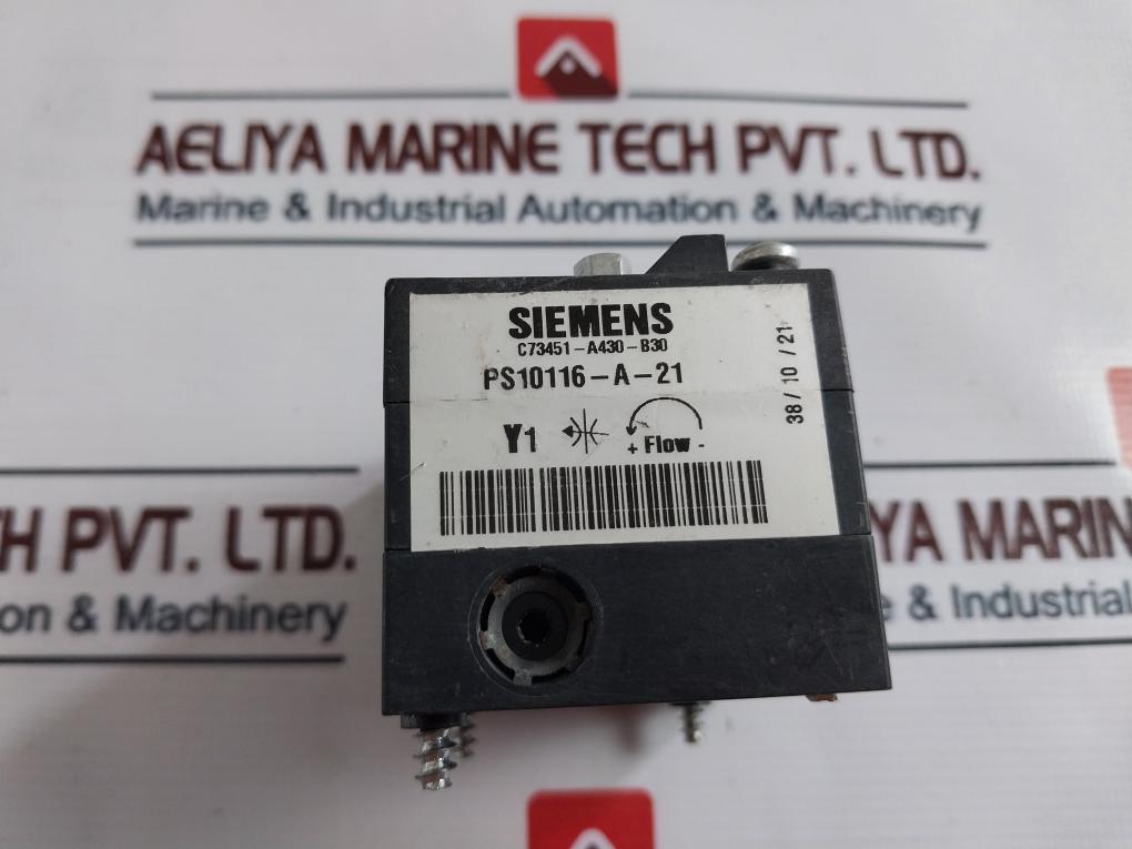 Siemens C73451-a430-b30 Pneumatic Valve Block Ps10116-a-21 35/11/21