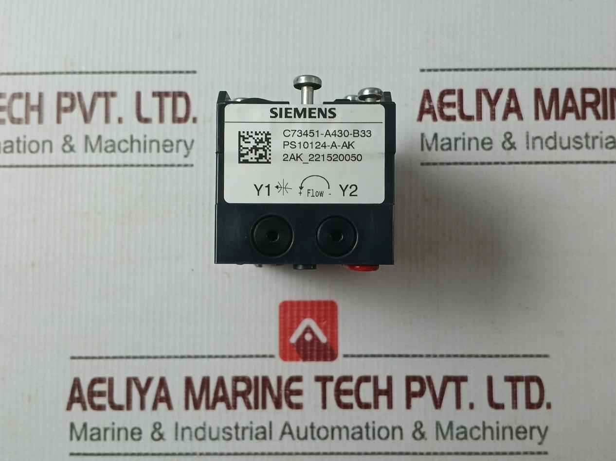 Siemens C73451-a430-b33 Pneumatic Block For Double Acting Valve