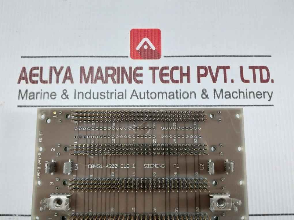 Siemens C8451-a200-c18-1 Backplane Pc Board 94V-0 Ppc-b Lb-100061756