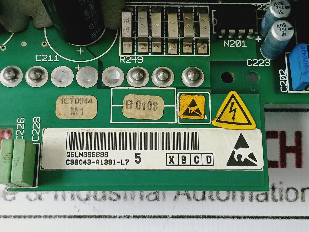 Siemens C98043-a1391-l7 Power Supply Board Q6Ln396899