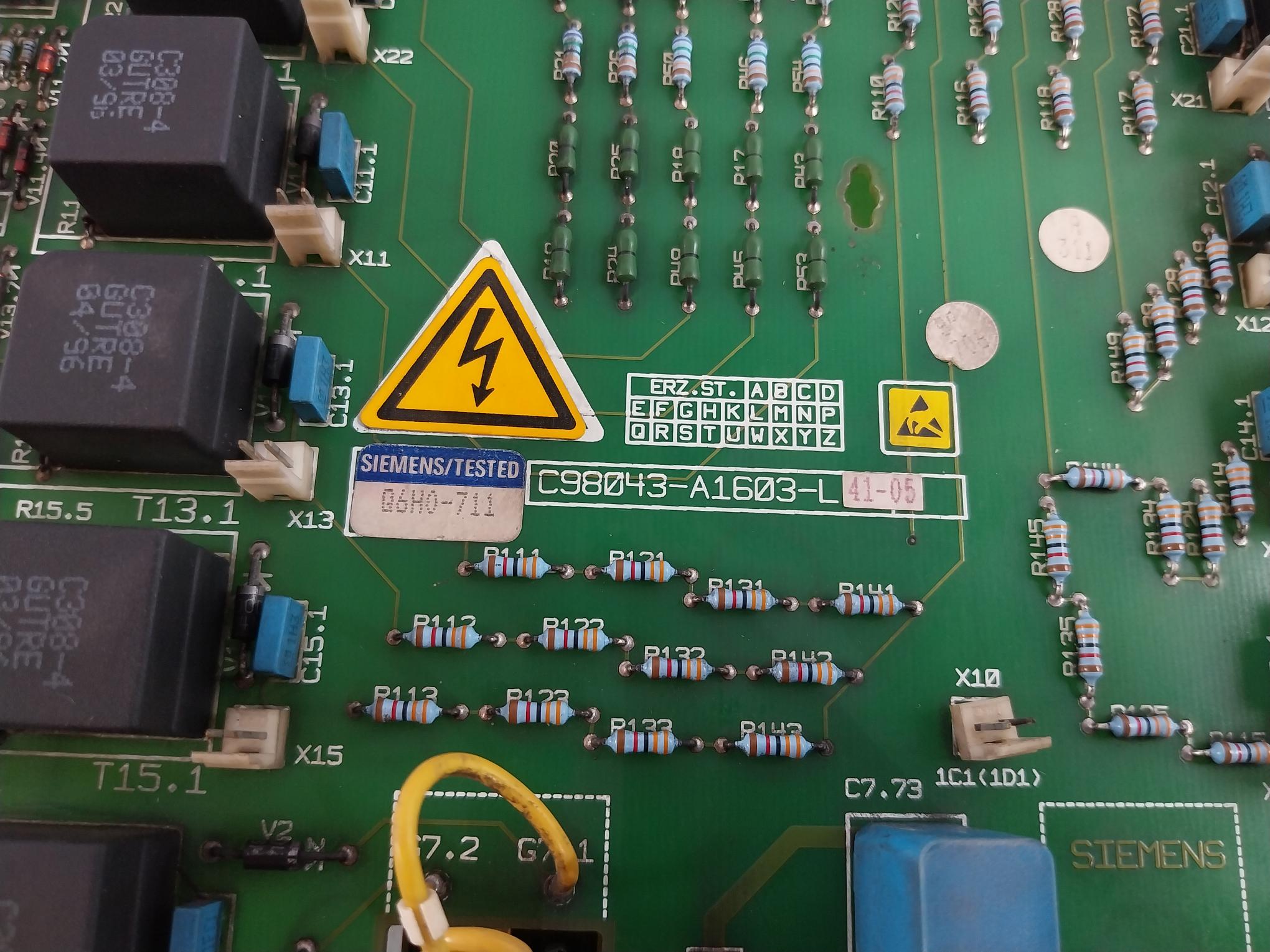 Siemens C98043-a1603-l-41-05 Printed Circuit Board