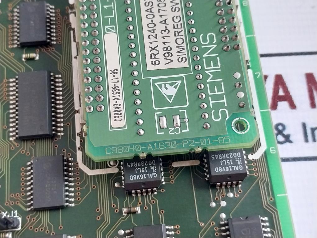 Siemens C98043-a1630-l1-06 Simoreg Printed Circuit Board