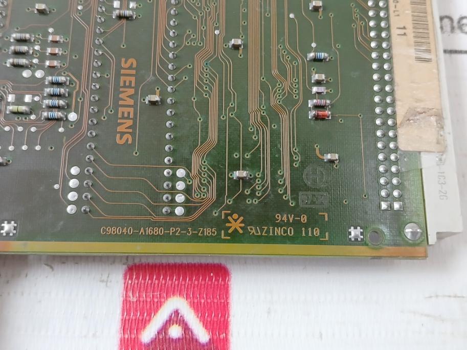 Siemens C98043-a1680-l1 Control Module C98040-a1680-p2-3-z186 6Se7090-0Xx85-1Da0