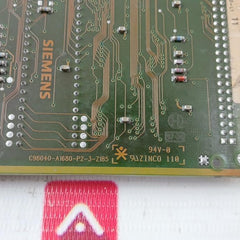 Siemens C98043-a1680-l1 Control Module C98040-a1680-p2-3-z186 6Se7090-0Xx85-1Da0
