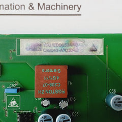 Siemens C98043-a7010-l2-5 Drive Board C98040-a7010-c1-2
