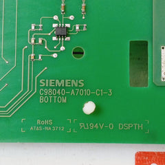 Siemens C98043-a7010-l2-5 Drive Board C98040-a7010-c1-2