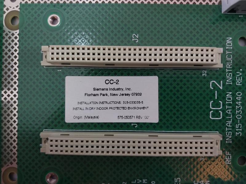 Siemens Cc-2 Module Card Cage Set Rev 1 500-633440 1104291600056