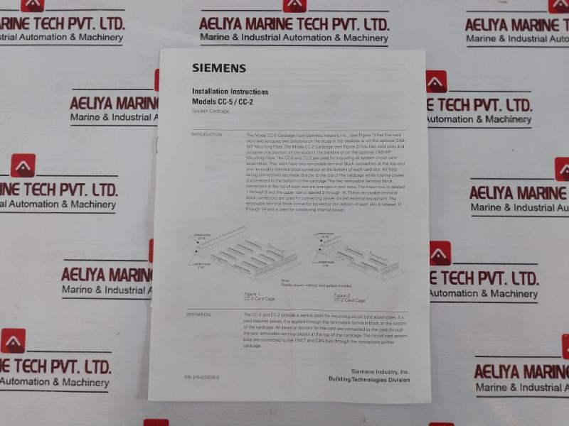 Siemens Cc-2 Module Card Cage Set Rev 1 500-633440 1104291600056