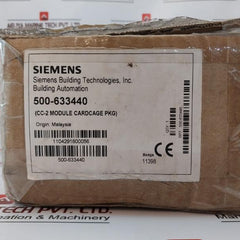 Siemens Cc-2 Module Card Cage Set Rev 1 500-633440 1104291600056