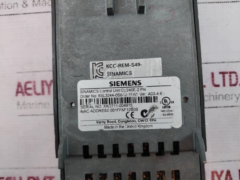 Siemens Cu240E-2 Pn Sinamics Control Unit 6Sl3244-0Bb12-1Fa0