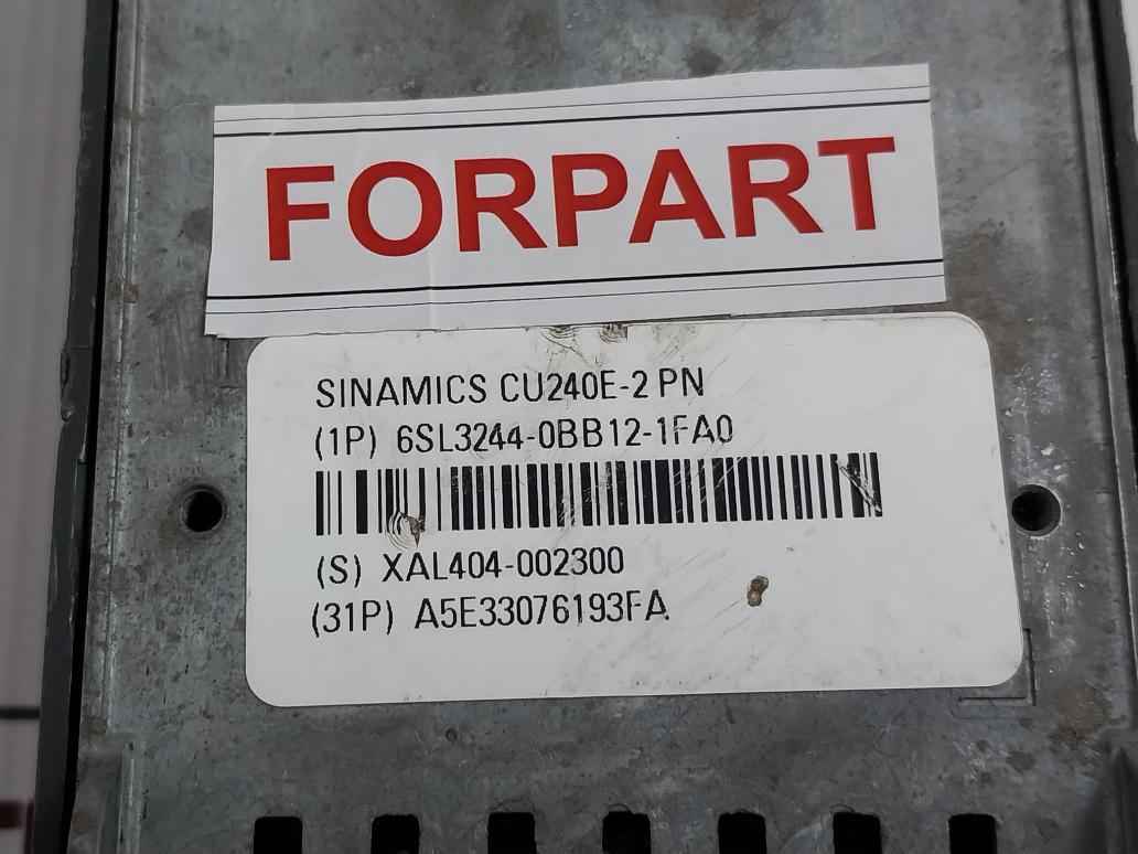 Siemens Cu240e-2 Pn Control Unit 24vdc Max 1.5a A5e02971467 (Not Working)