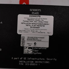 Siemens D2300Cps Rs485 Fire Alarm Fiber Optic Interface 24Vdc