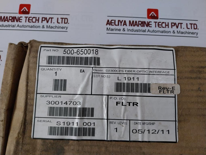 Siemens D2300Cps Rs485 Fire Alarm Fiber Optic Interface 24Vdc
