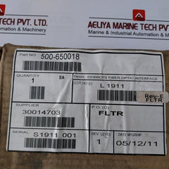 Siemens D2300Cps Rs485 Fire Alarm Fiber Optic Interface 24Vdc