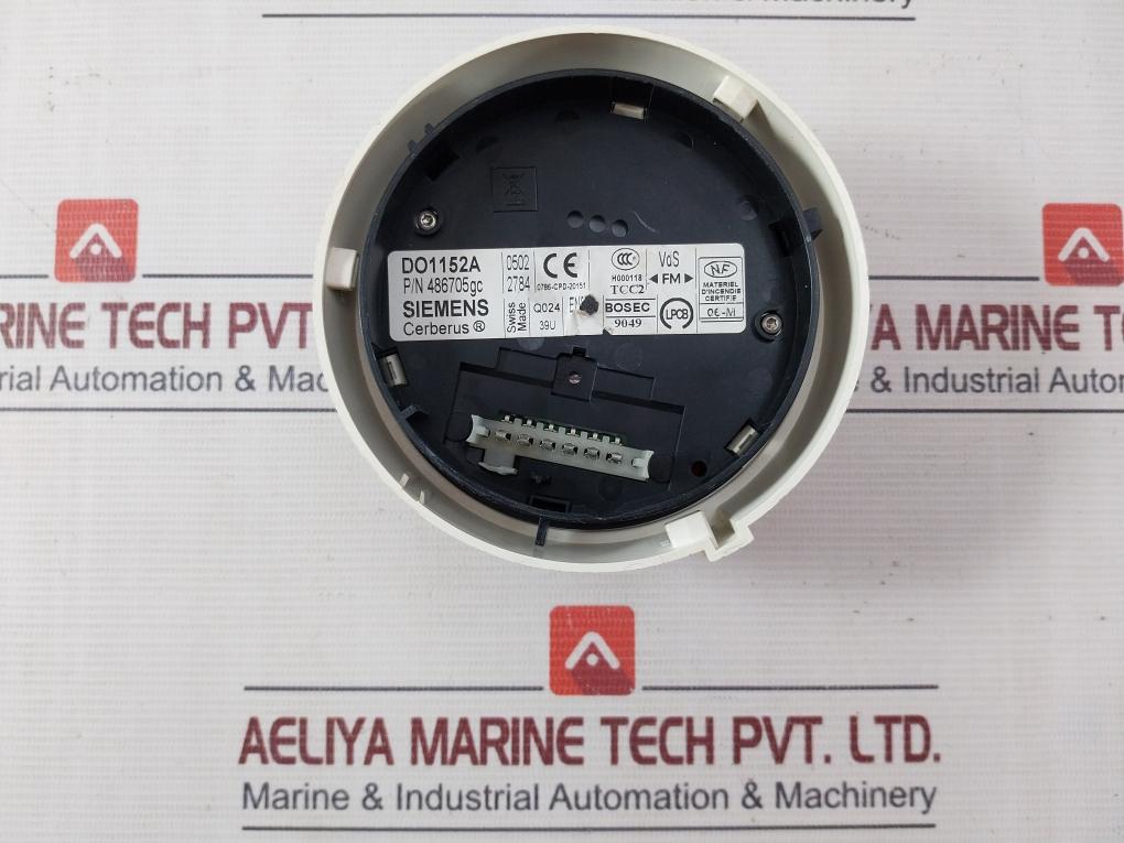 Siemens Do1152A Optical Smoke Detector 486705Gc H000118