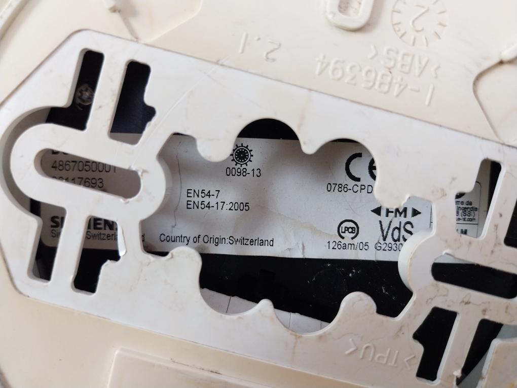 Siemens Do1152A Smoke Detector 4867050001 Gc
