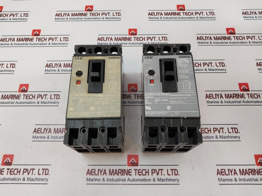 Siemens ED63A050 I-T-E Motor Circuit Interrupter 600AC 250DC