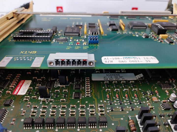 Siemens Energy & Automation A1-116-180-501 Microprocessor D.C Drive