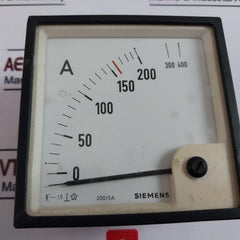 Siemens Eq 96 K Ammeter 0-200/400 A