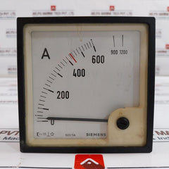 Siemens Eq 96 K Ampere Meter 600/5A 0-600/1200A