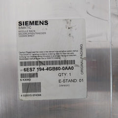 Siemens ET 200PRO Motor Starters 6ES7 194-4AD00-0AA0 DC24V