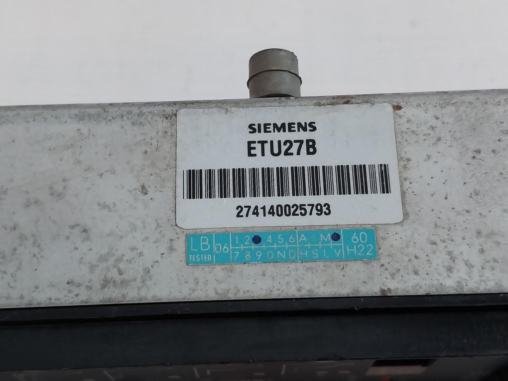 Siemens Etu27B Electronic Trip Unit 50 Ka