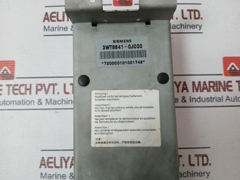 Siemens Etu8Wt Electronic Trip Unit 3Wt9841-0Jc00