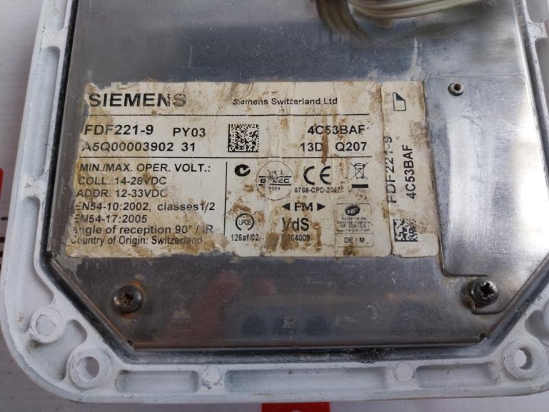 Siemens Fdf221-9 Flame Detector 14-28 Vdc 4C53Baf