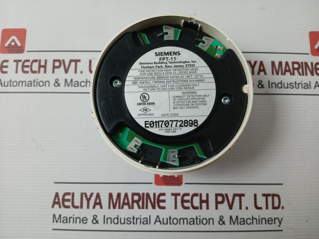 Siemens Fpt-11 Fire Detection Heat Detector Head
