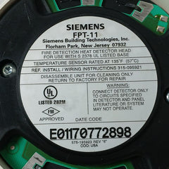 Siemens Fpt-11 Fire Detection Heat Detector Head Db-11