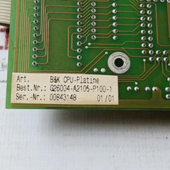 Siemens G26004-a2105-p100-1 B7K Cpu-platine Printed Circuit Board Rev 1.2