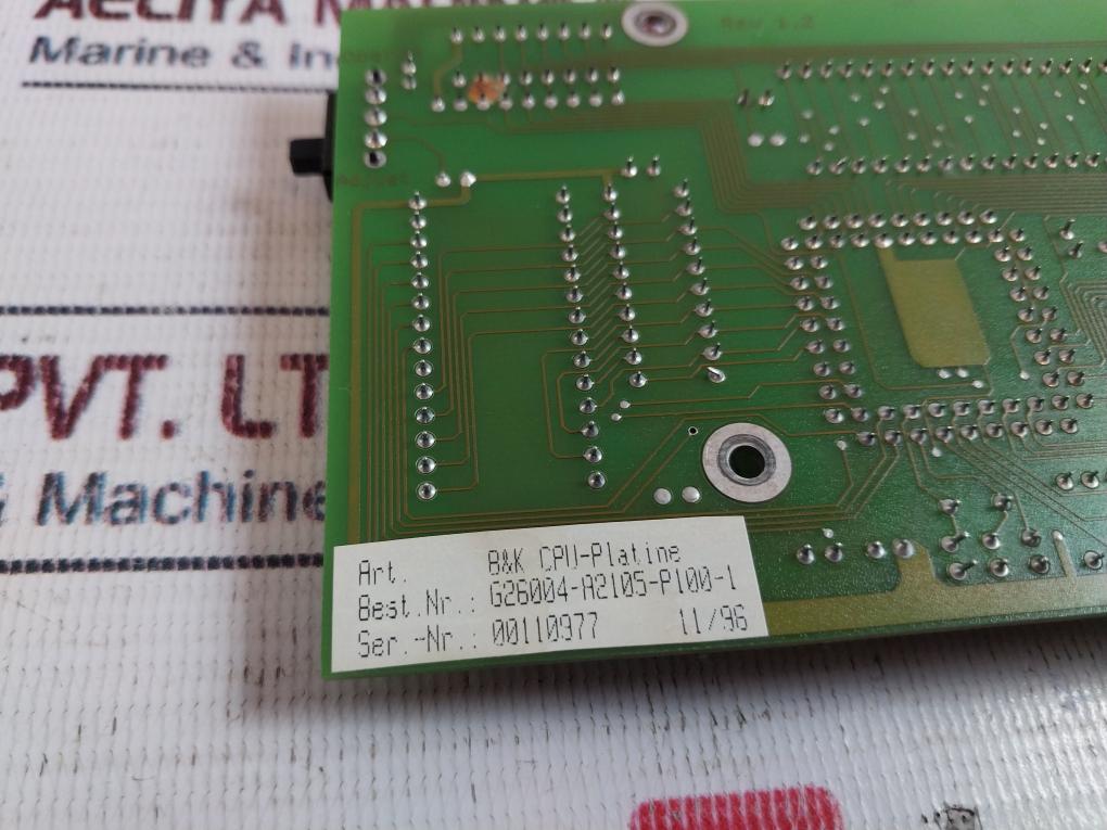 Siemens G26004-a2105-p100-1 B&amp;K Cpu-platine Board Rev: 1.2