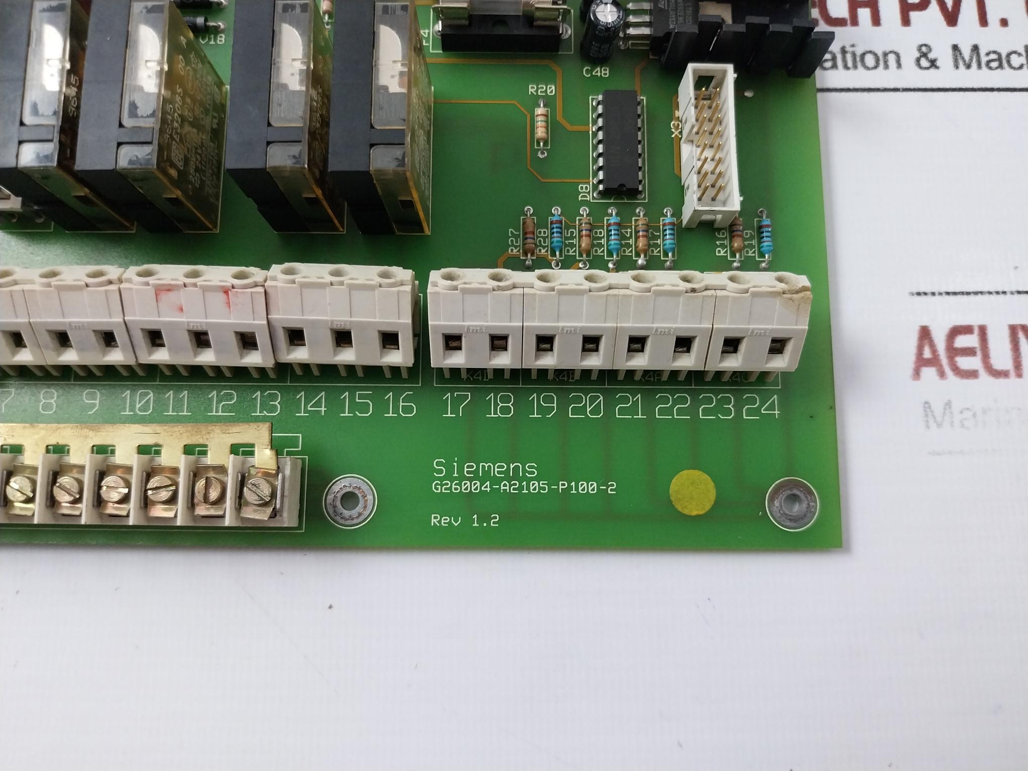 Siemens G26004-a2105-p100-2 B&k Io-platine V1 Circuit Board