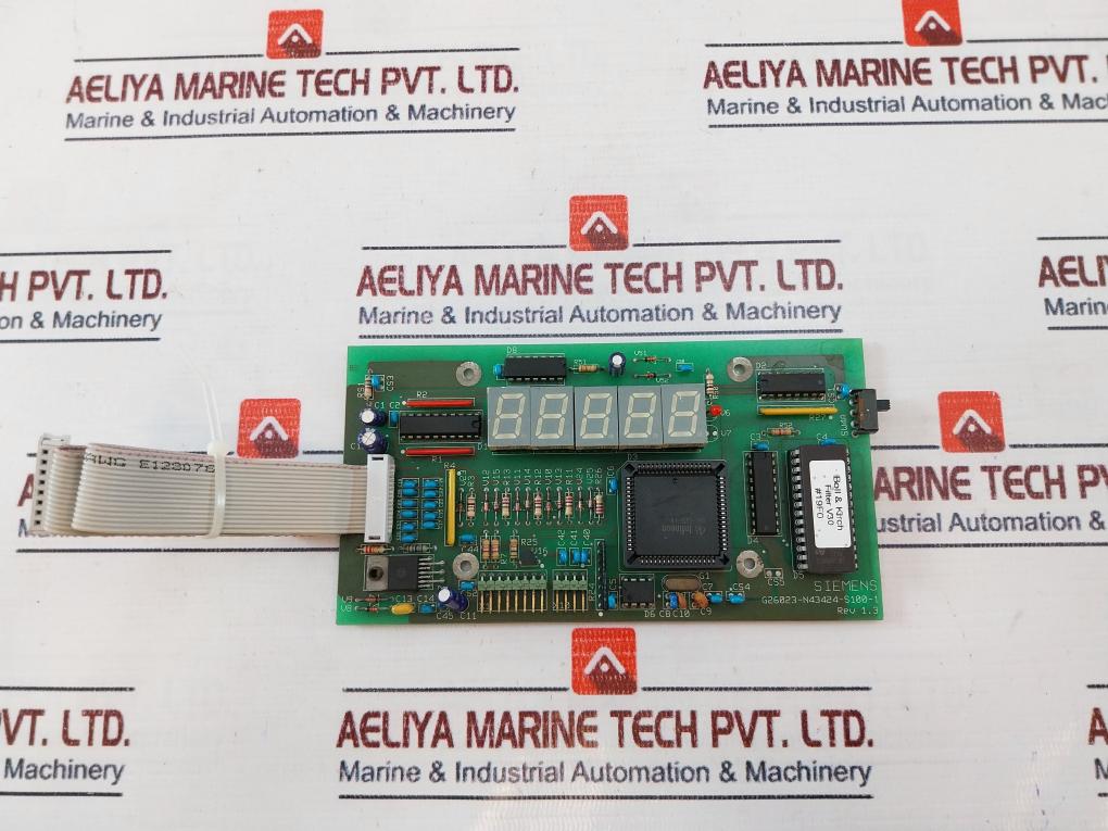 Siemens G26023-n43424-s100-1 Display Circuit Board W/ Cable 94V