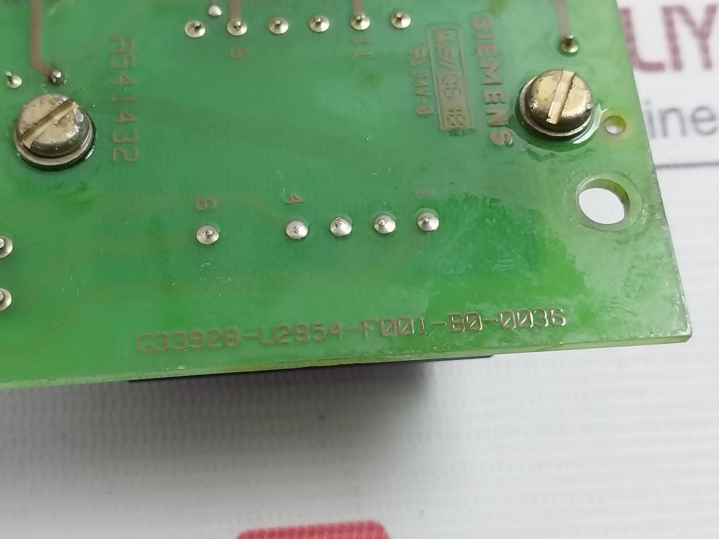 Siemens G33928-u2954-f001-b0-0036 Automatic Voltage Regulator Pcb 94V