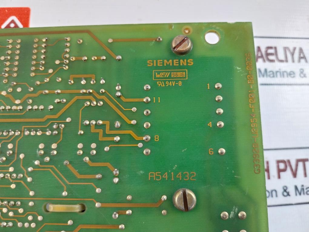 Siemens G33928-U2954-F002-B0-0036 Automatic Voltage Regulator PCB
