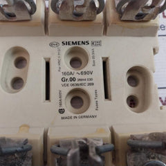 Siemens Gr.00 3Nh4 030 Fuse Holder 160A/~690V