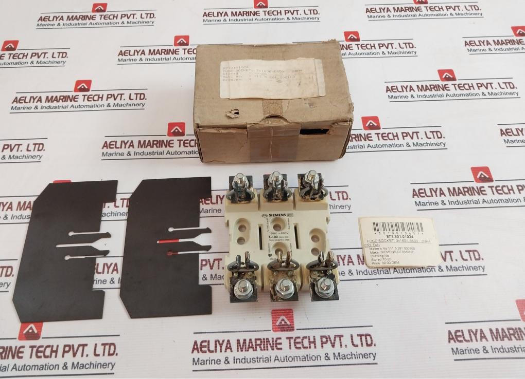 Siemens Gr.00 3Nh4 030 Fuse Holder 160A/~690V 8710101024