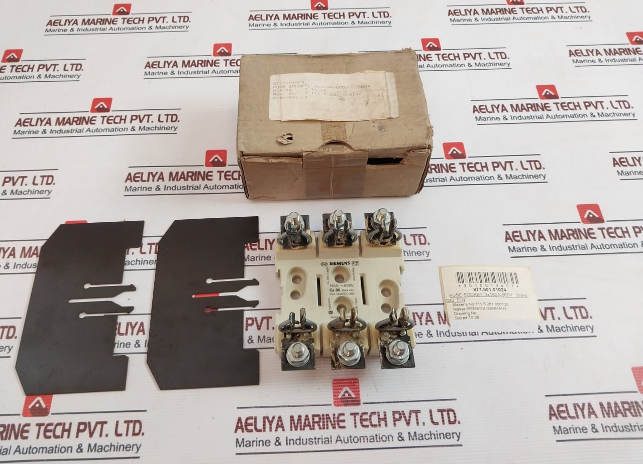 Siemens Gr.00 3Nh4 030 Fuse Holder 160A/~690V 8710101024