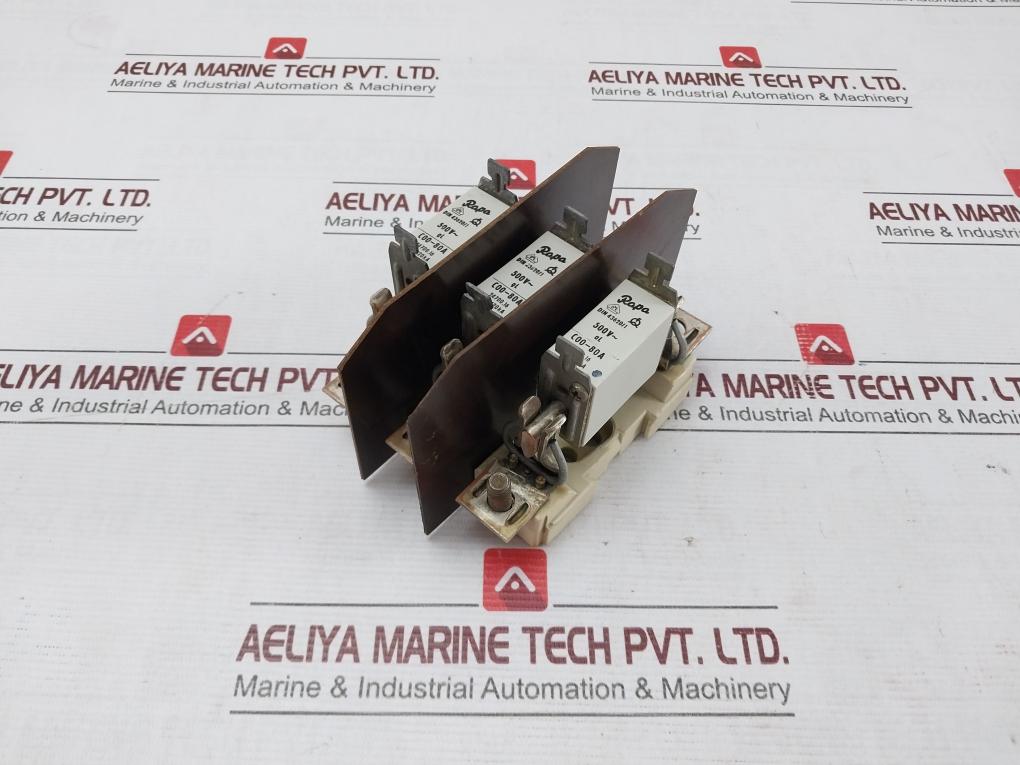 Siemens Gr00 3Nh4 030 Fuse Holder With Fuses Vde 0636/21 160A/600V Din 43620/1