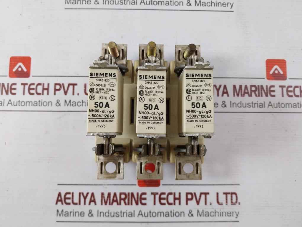Siemens Gr00 3Nh4 030 Fuse With Base 160A/600V 50A Nh00-gl/Gg