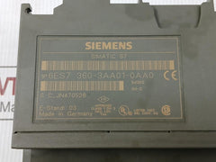 Siemens I/O Interface Module 6Es7-360-3Aa01-0Aa0