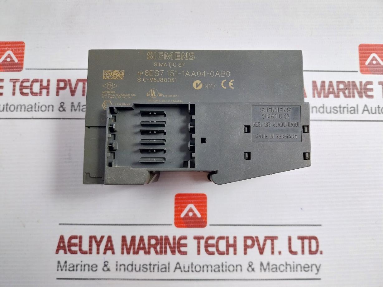 Siemens Interface Module Part No: 6Es7 151-1Aa04-0Ab0, 24Vdc