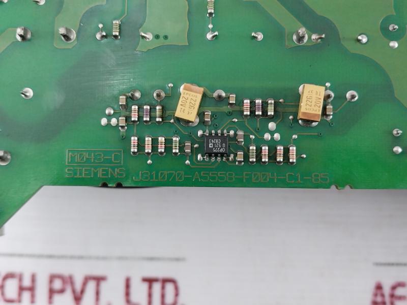 Siemens J31070-a5558-f004-c1-85 Plc Processor Board 94V0 E3330Bm M043-c