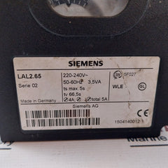 Siemens Lal2.65 Oil Burner Controls 220-240V 50-60Hz