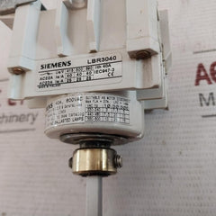 Siemens Lbr3040 Rotary Disconnect Switch Ac23A 40A 600Vac 27A 146A