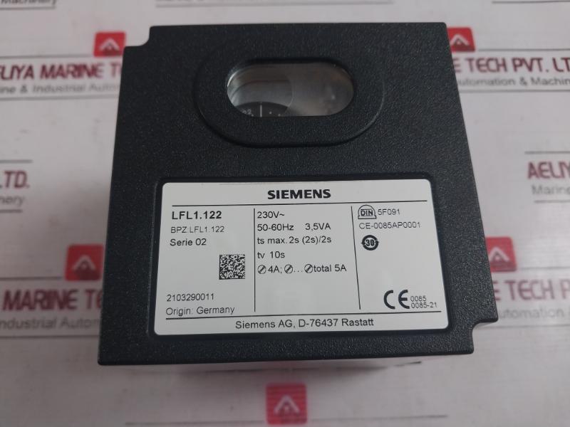 Siemens Lfl1.122 Gas Burner Controller For Flash-steam Generators 50-60Hz 3.5Va