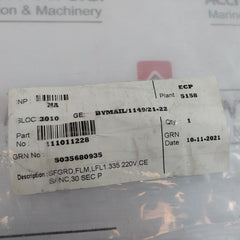 Siemens Lfl1.335 Gas Burner Controller Series-01 230V 50-60Hz 3.5Va