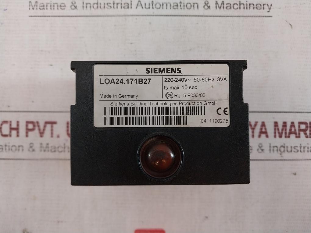 Siemens Loa24.171B27 Oil Burner Control 220-240V 50-60Hz 3Va 0411190275