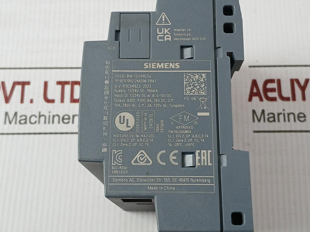 Siemens Logic Module 6Ed1052-2Md08-0Ba1 12/24V Dc, 165Ma